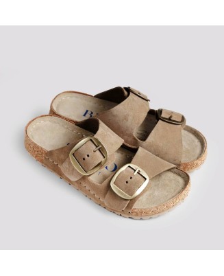 SAFARI bézs papucs