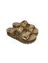 N-002 arany/piton papucs